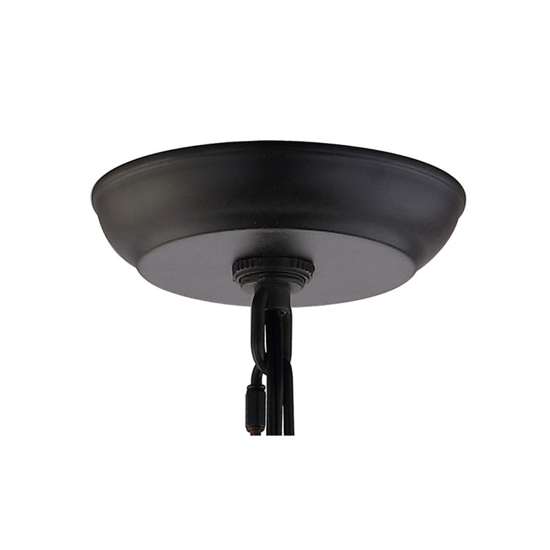 Kingsdown 2-Light Unique / Statement Tiered Chandelier, Bronze / Clear