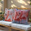 Ensemble de 4 housses de coussin en coton avec fermeture à glissière cachée Flamingo