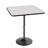 Bistro Pub Table Square Adjustable Height Cocktail Bar Table with Metal Base and Wooden Table Top-355443104-359556654