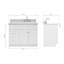 Ensemble de meuble-lavabo simple 43 po Partham-94350891