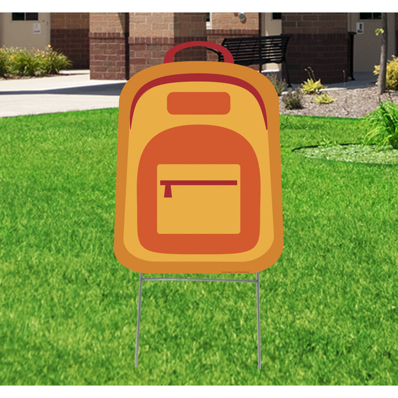 Piquet de jardin à dossier scolaire