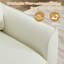 Ensemble de 2 fauteuils d'appoint rembourrés en similicuir blanc crème 2 pièces, fauteuil simple de style Mid-Century moderne pour le balcon du salon-1888580141