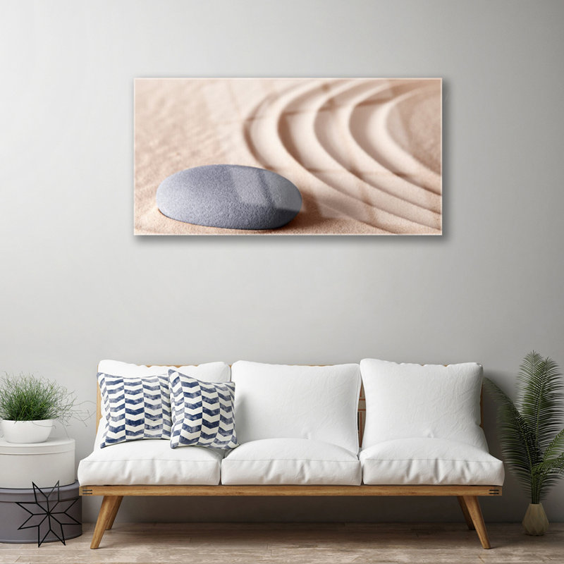 Art Sandstone 1 Piece Wall Art on Glass
