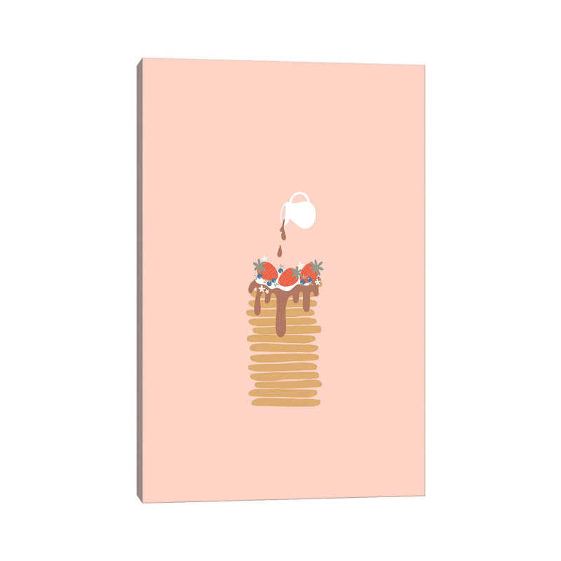 Pancakes par - Toile tendue, H 12 po x l 8 po x P 0,75 po
