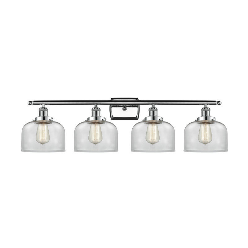 4 - Light Dimmable LED Bath Bar, Polished Chrome