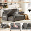 Canapé-lit de 84 po, canapé-lit modulaire réversible rembourré de 84 po, canapé à siège profond pour salon, chambre, bureau, appartement
