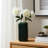 Stoneware Ceramic Vase with Textured Body and Rounded Rim Design-89109976-89109974