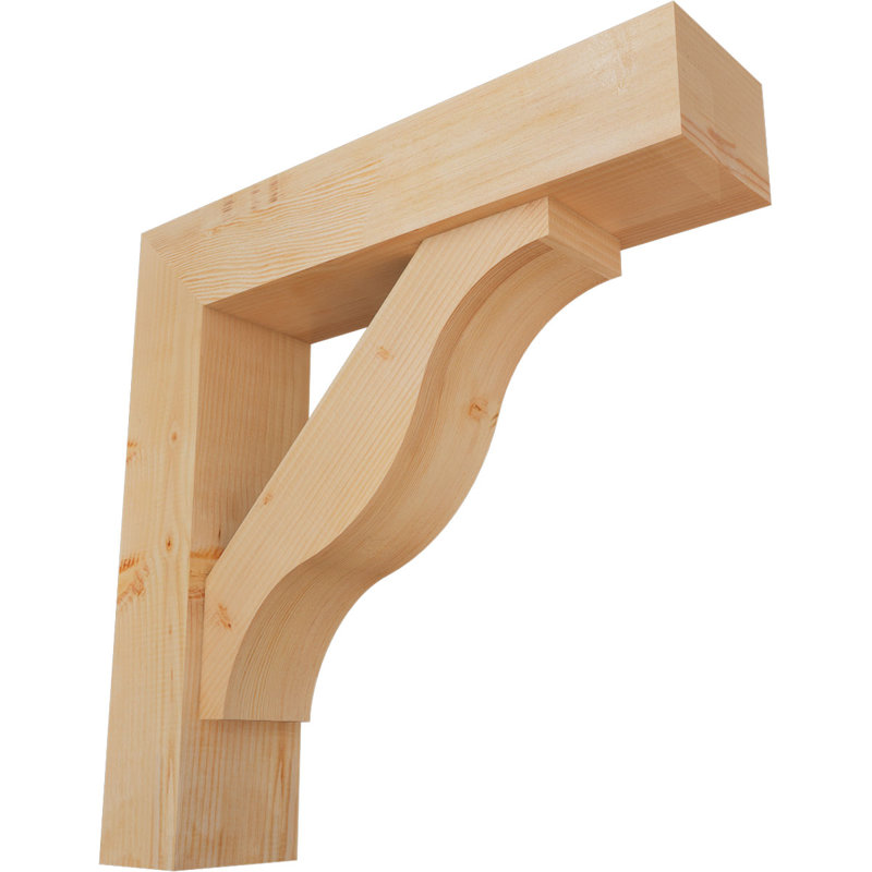 Support Funston Block avec support décalé, 32 x 32, Sapin Douglas de l 7 1/2 (lisse)