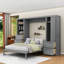 Grand lit escamotable avec rangement intégré et configuration personnalisable-1516262780