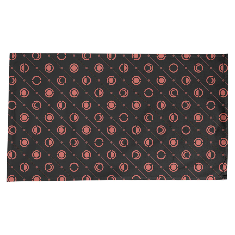 Nappe des phases de lune classiques, Noir/rouge