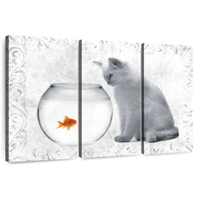 Brampt poisson rouge et chat
