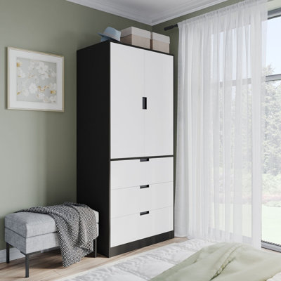 Stephy Solid Wood Wardrobe