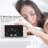 Wooden Digital Alarm Clock, 0-100% Dimmer(White)-1648616614
