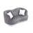 Wellington Recessed Arm Curved Loveseat-465480245-516300384