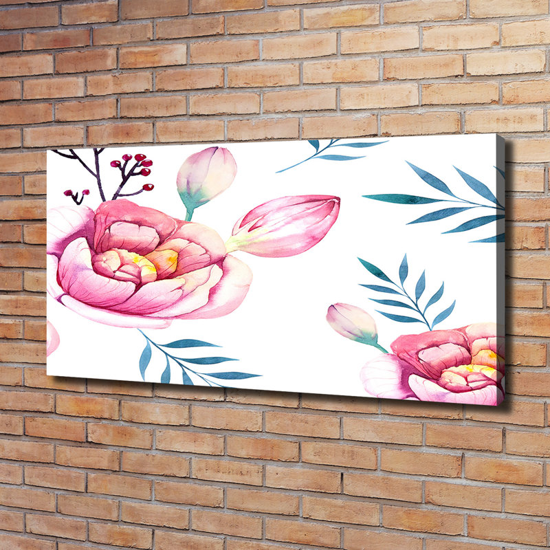 Floral Pattern - Wrapped Canvas Print