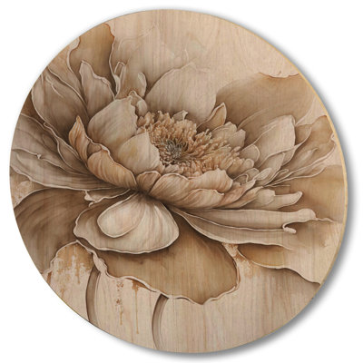 Indigold Beige Flower III " Indigold Beige Flower III " Graphic Art Print
