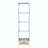 Modern Glass Display Cabinet With Drawer , Quick-Assembly Antique Cabinet With LED Lights, Tempered Glass Bookshelf,  1-Door Storage Case With 4 Shelves  For Living Room And Bedroom-1207236120