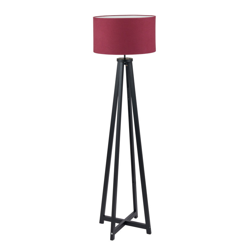 Dzifa 136cm Tripod Floor Lamp, Matt Black