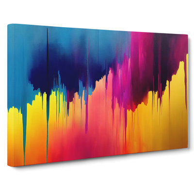 Modern Skyline Abstract Art Vol.4 - Wrapped Canvas