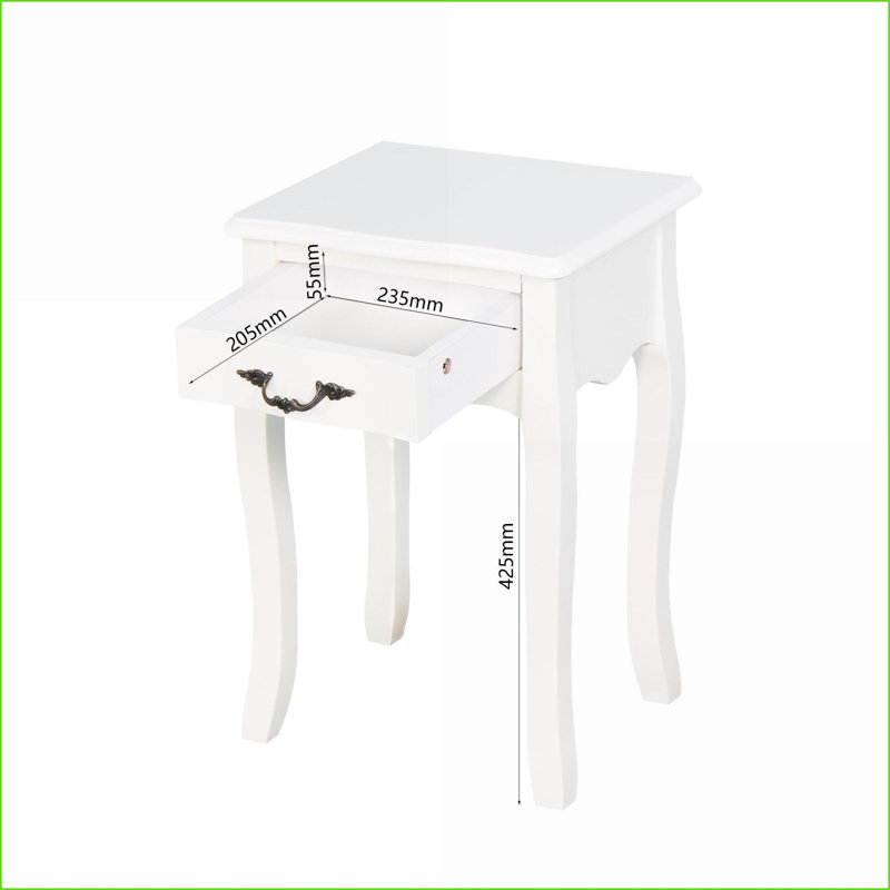 Table basse blanche contemporaine avec pieds incurvés - Gain de place et amp; Vaste espace de rangement pour le salon