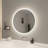 32 Round LED Front and Backlit Wall Mirror in Silver-1090290105-1090290109