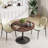 Modern Round 3 Piece Dining Room Table and Chairs Set-930989981-930989980-930989982