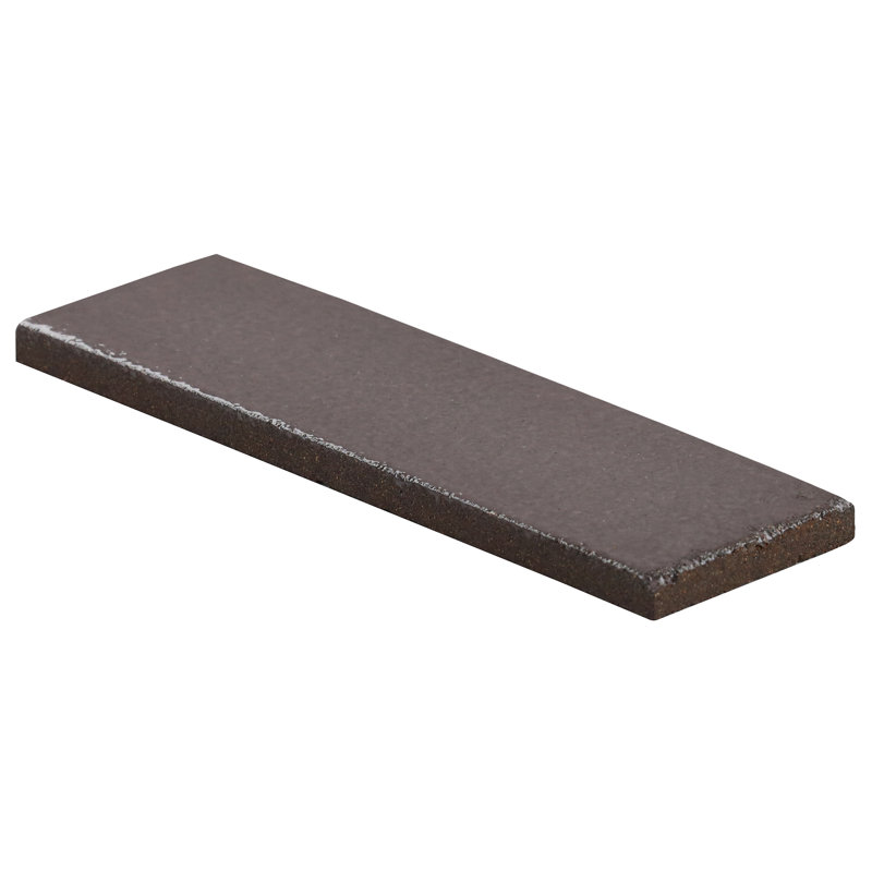 Groovy 2" x 8" Glossy Lava Stone Subway Wall Tile (3.88 Sq. Ft. / Case), Pebble Gray