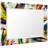Rock Star I Rectangular Beveled Mirror on Free Floating Printed Tempered Art Glass-531331997