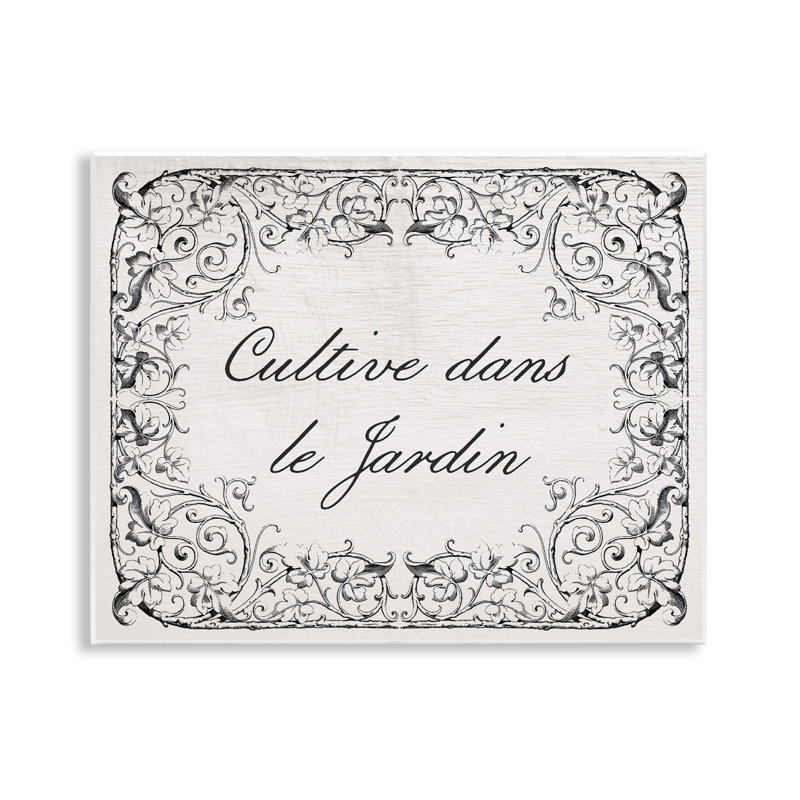 Plaque murale rétro "Cultivate In Garden", par Lil 'Rue
