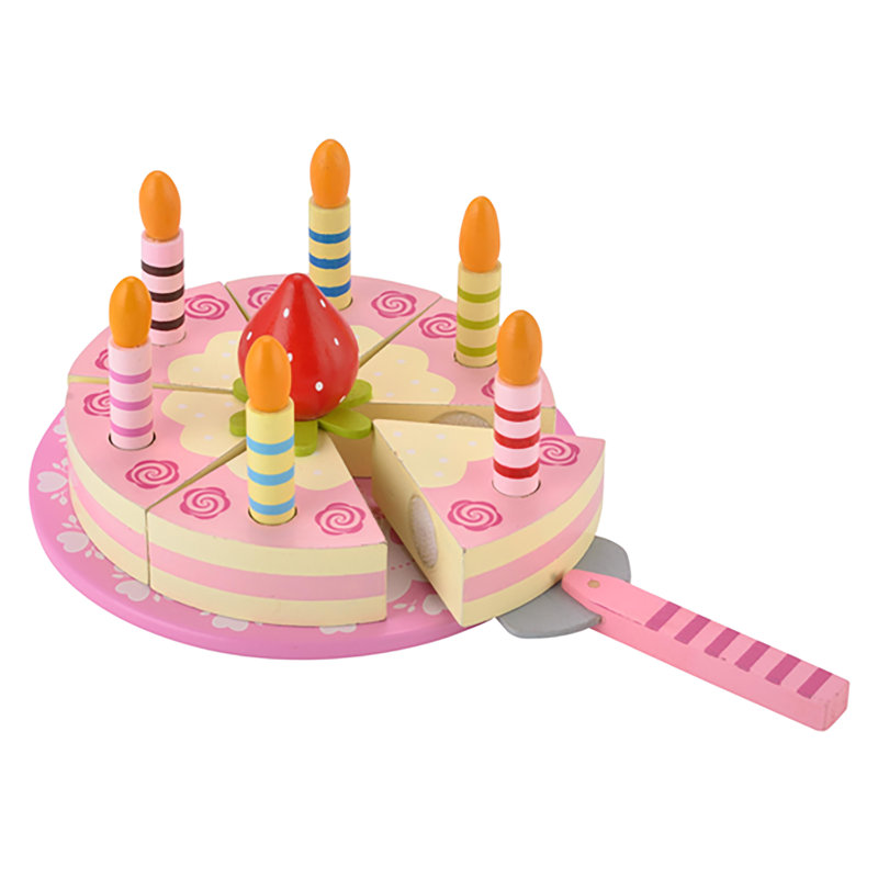 Little Baker Wooden Birthday Cake Play Food