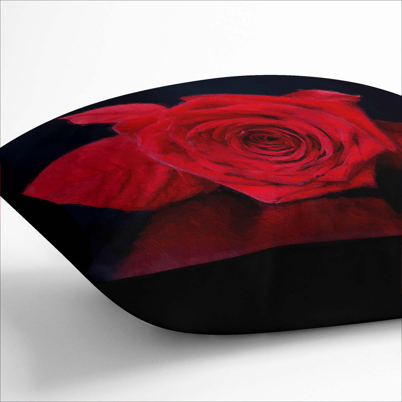 Square Cushion, Black, 55cm H x 55cm W x 20cm D