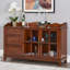 Buffet en merisier massif et bois manufacturé-132397274