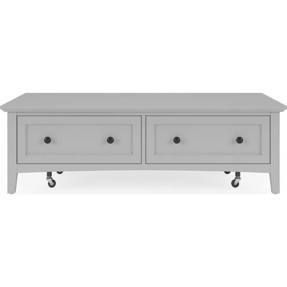 Renee 55" Mahogany Coffee Table, Gray