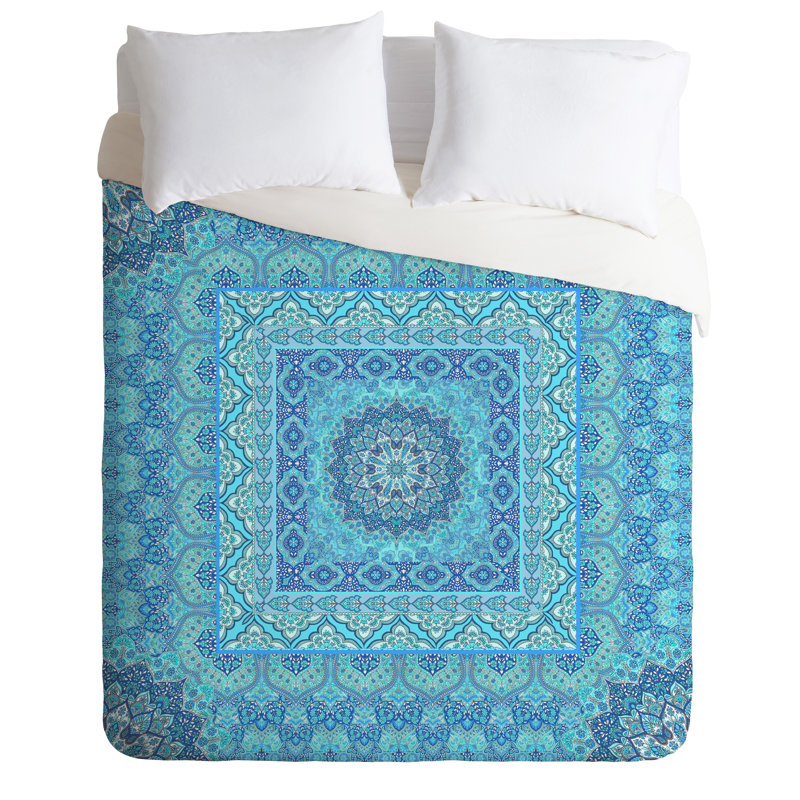 Ensemble de housse de couette carré Aimee St Hill, Bleu, Housse de couette pour très grand lit