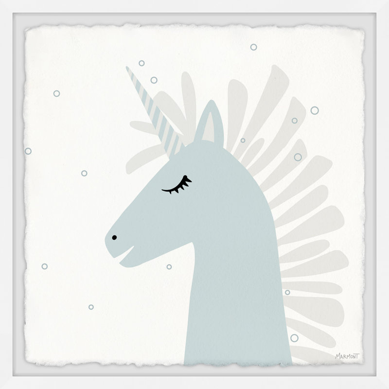 «Brendle Sleeping Unicorn», reproduction encadrée, H 24 po x l 24 po x P 1,5 po
