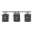 Adabella 3 Light Brushed Nickel Vanity Sconce