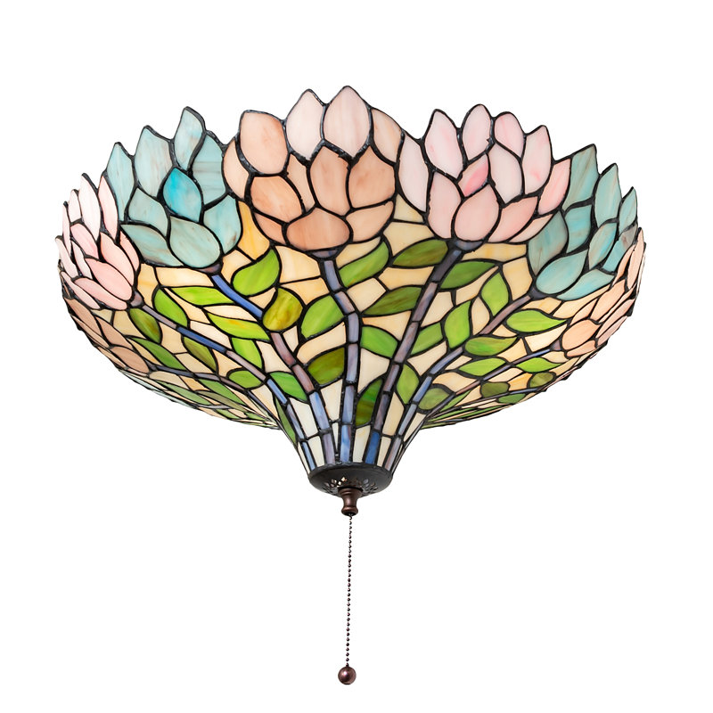 20" Wide Wisteria Fan Light Fixture