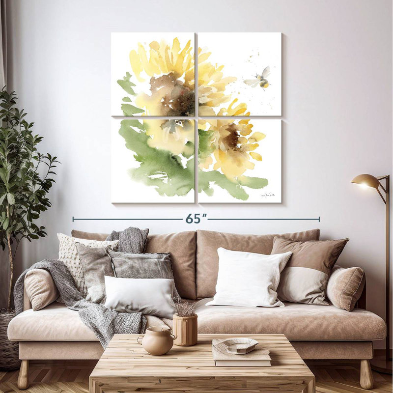 Harnek Sunflower Meadow II, 45" H x 45" W