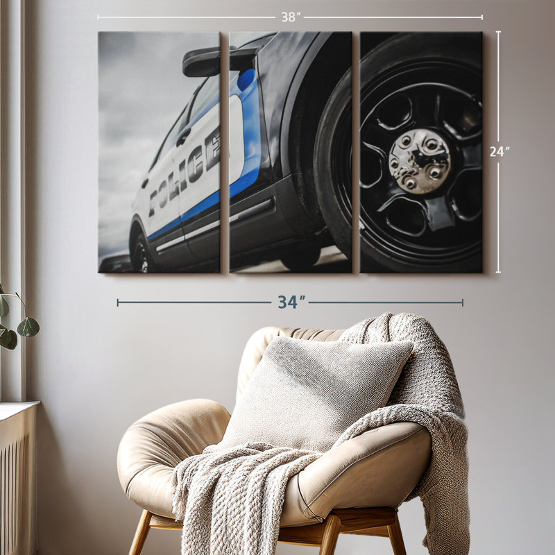 «Impression de toile de police» sur véhicule, H 24 po x l 38 po
