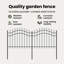 Vidaxl Garden Fence Powder-Coated Steel-116797999-116797991