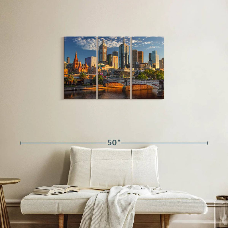 Melbourne In Summer, 20" H x 33" W