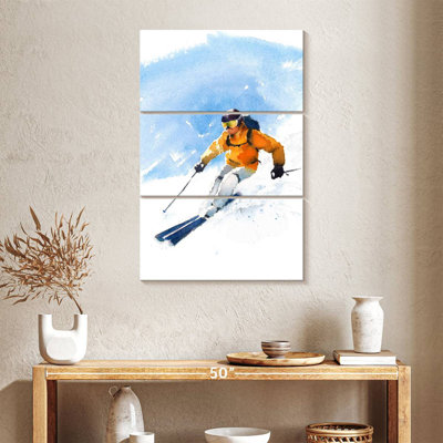 Sireci Skier In Action