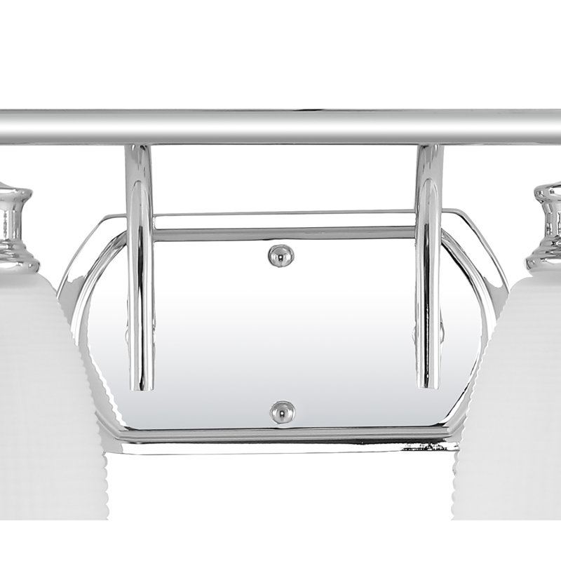 Hiles Metal/Glass Contemporary Modern LED Vanity Light, 2