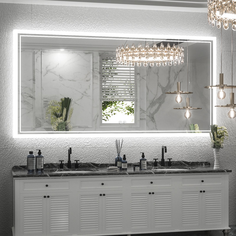 Miroir mural de salle de bain Kyum, 48 po x 24 po