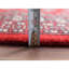 Tapis oriental en laine soyeuse noué à la main rouge profond et saturé 5 pi 1 po x 7 pi 9 po Mori Super Bokara 250 KPSI 8EFCB97E7774485CB230FE9CF498982A
