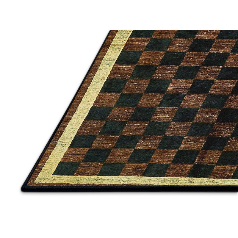 Tapis décoratif multicolore à motif abstrait, Rectangle 8 pi x 12 pi