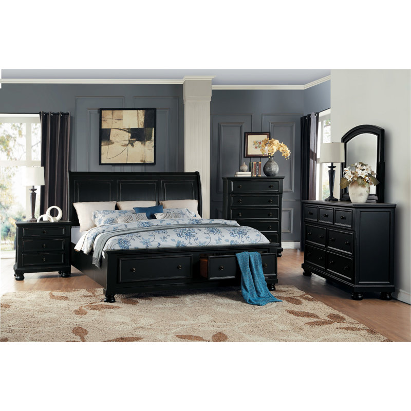 Dianna 65.25'' W 7 - Drawer Dresser, Black
