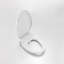 Siège de toilette allongé blanc bidet Taranto
