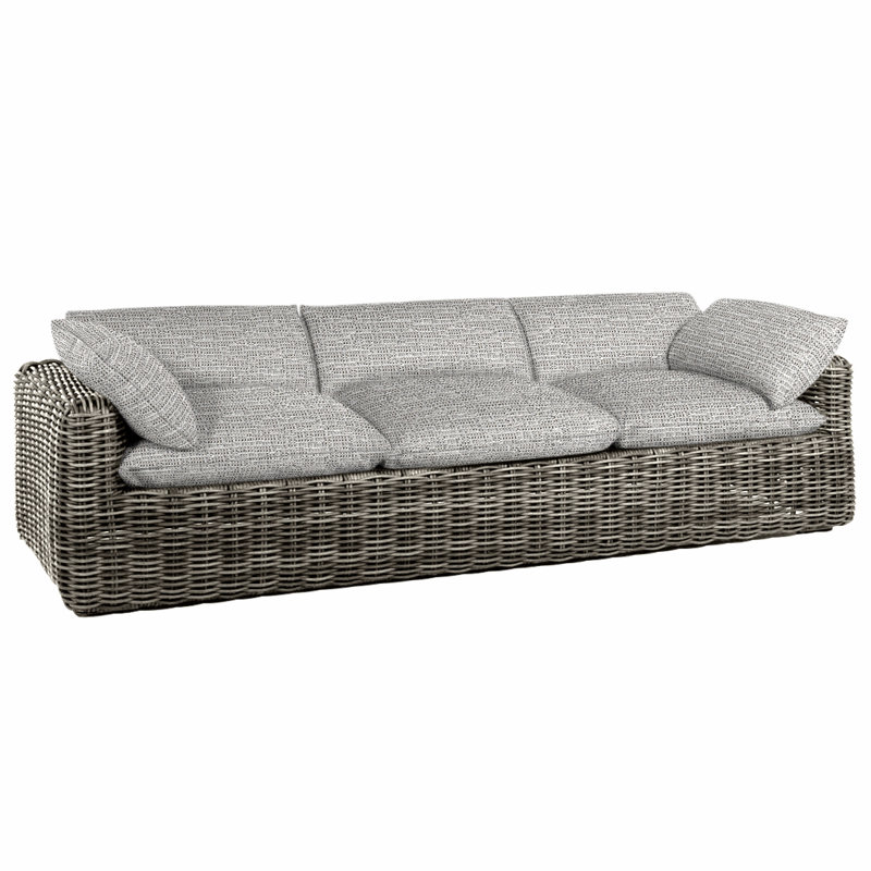 Canapé Montecito - Raphia, Pas de soudure, Raphia, Tweed caramel