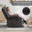 34.65" Wide Modern Soft Manual Massage Heated Recliner with Cupholders and Remote Control-1069694969